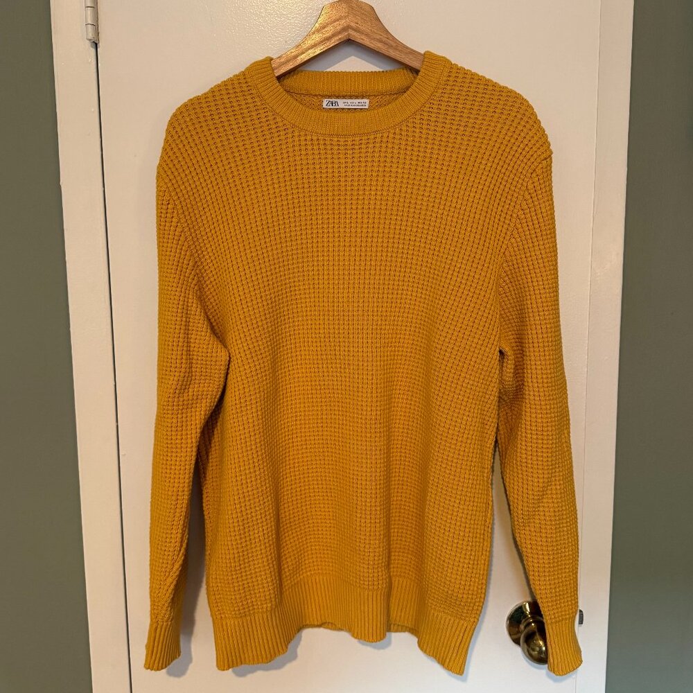 Yellow Knit Zara Sweater
